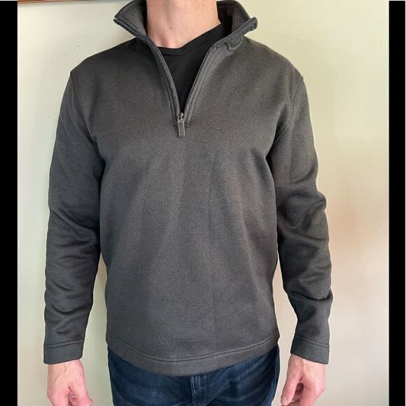 Van Heusen Men’s Gray Pullover 1/4 Zip Athletic Top (Size: Medium) - Picture 2 of 14